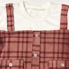 Toddler Girl Full Net Sleeves Top with Pant Set